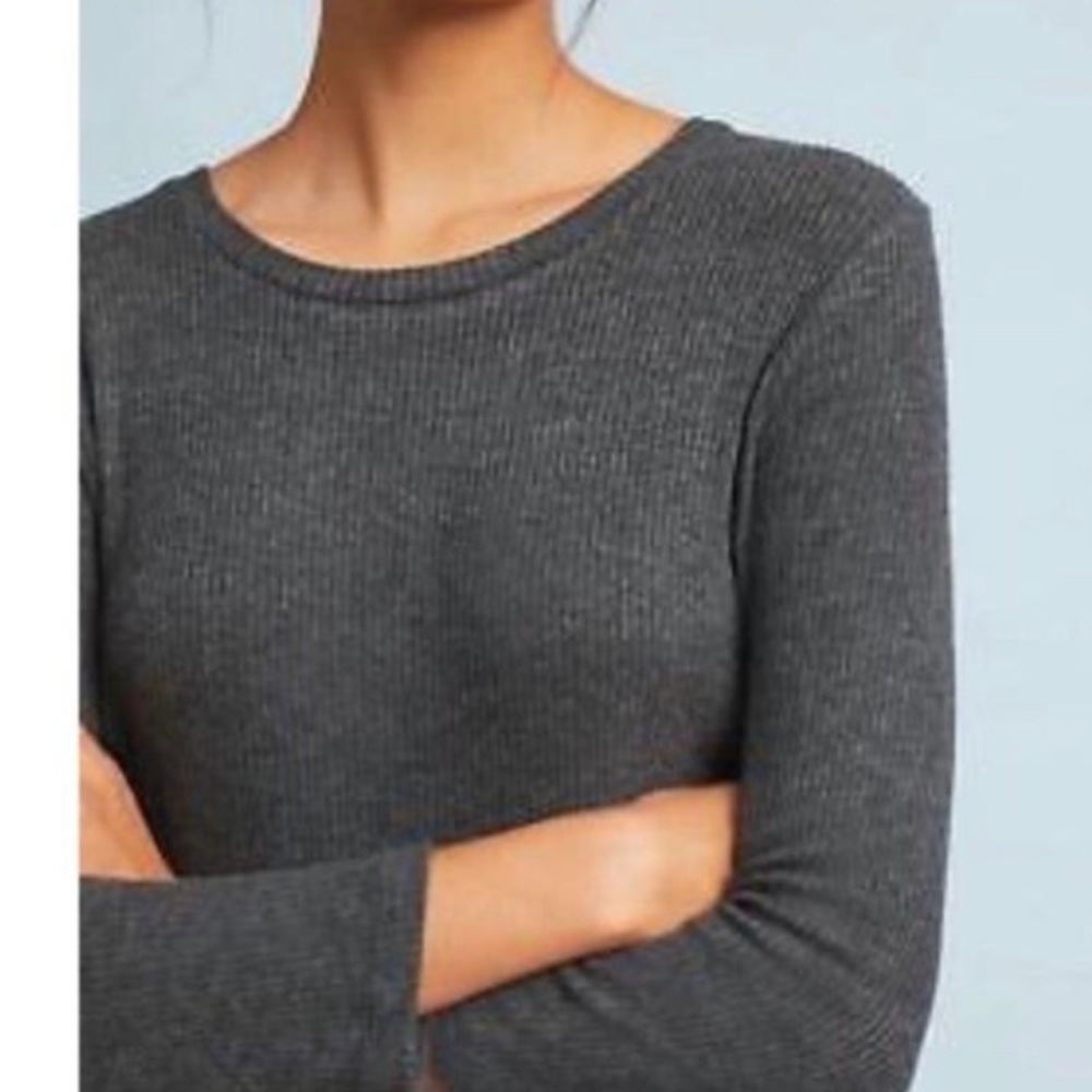 Velvet by graham spencer ribbed top